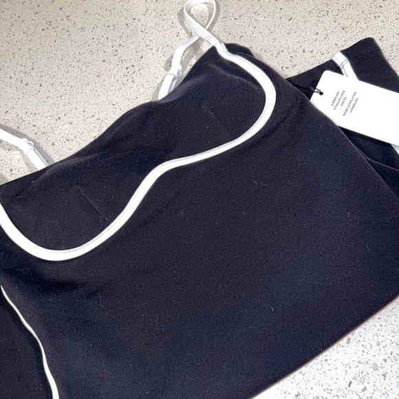 ALO Yoga Dresses & Skirts - ALO Yoga Black Dress with White Accents